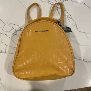 Steve Madden Mustard Logo Backpack
